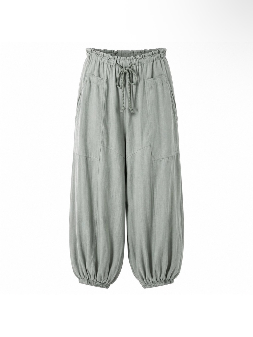 NWT HYFVE Sage Green Balloon Pants Size Large - Picture 2 of 4